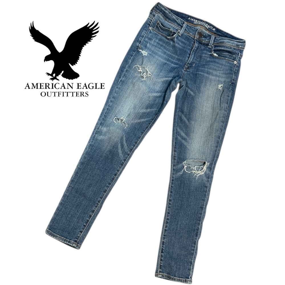 American Eagle Outfitters Women’s‎ Super Skinny Distressed Jeans - Size 6